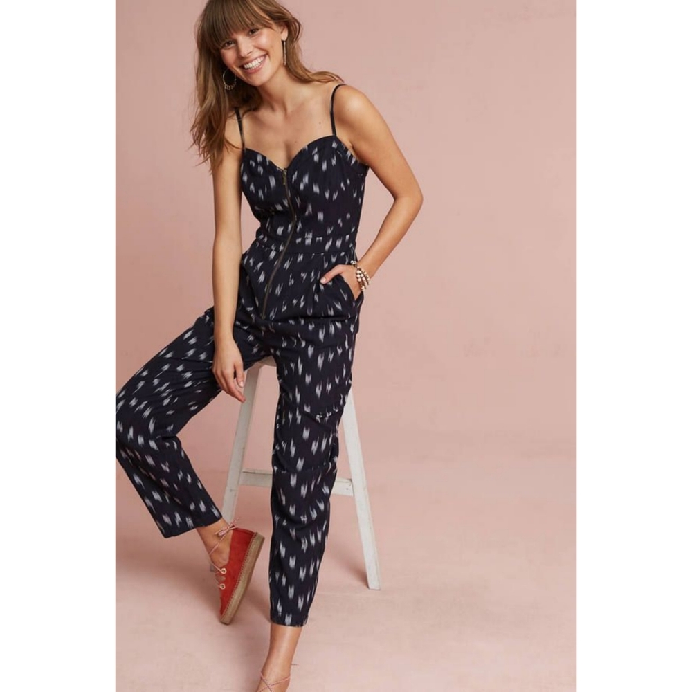 Anthropologie Elevenses | Ikat Jumpsuit - Picture 2 of 11